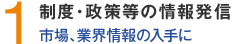 1.制度・政策等の情報発信