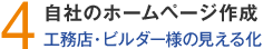 4.自社のホームページ作成